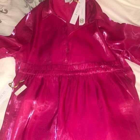 House of Harlow 1960  2 piece  set Magenta gorgeous and super stylish size M NWT - Picture 8 of 15